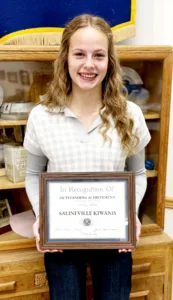 Salineville Kiwanis announces October Student of the Month